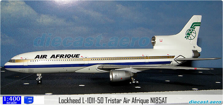 **Rare** Lockheed L-1011-50 Tristar Air Afrique N185AT Blue Box 1:400
