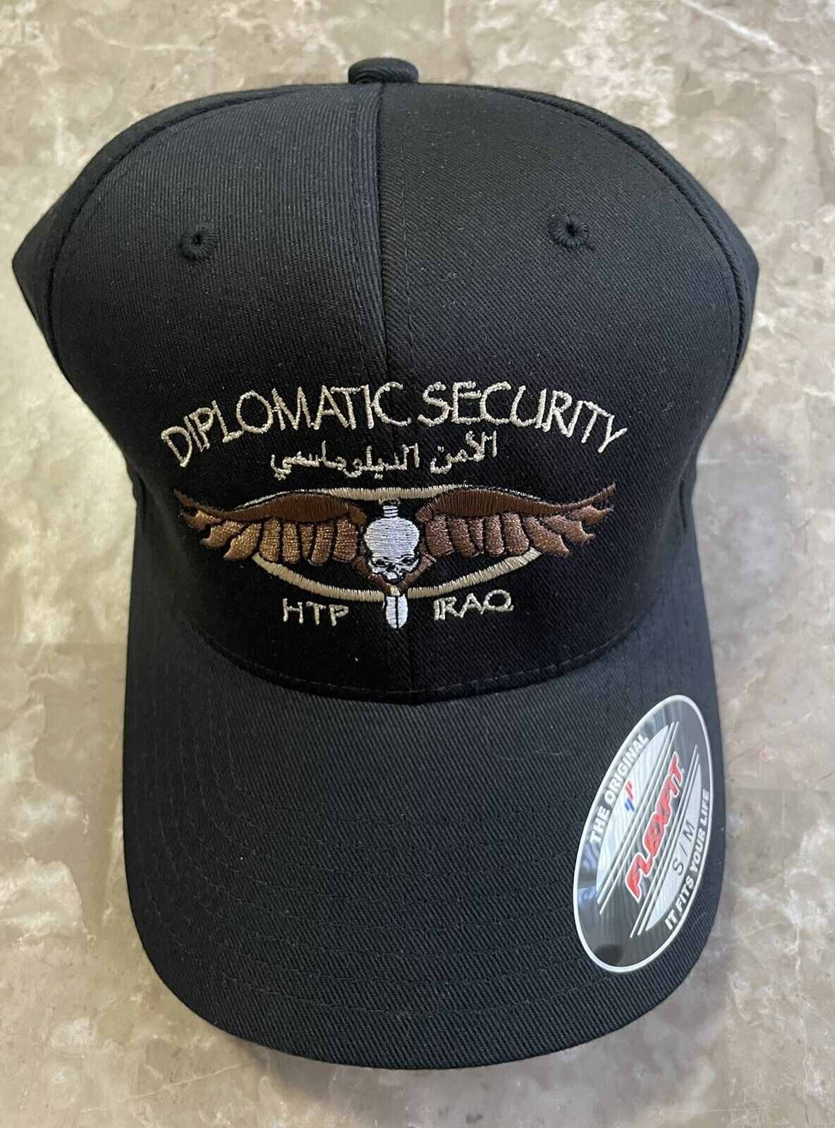 Diplomatic Security ( Blackwater ) HTP, Iraq, Flexfit S-M Hat/Cap