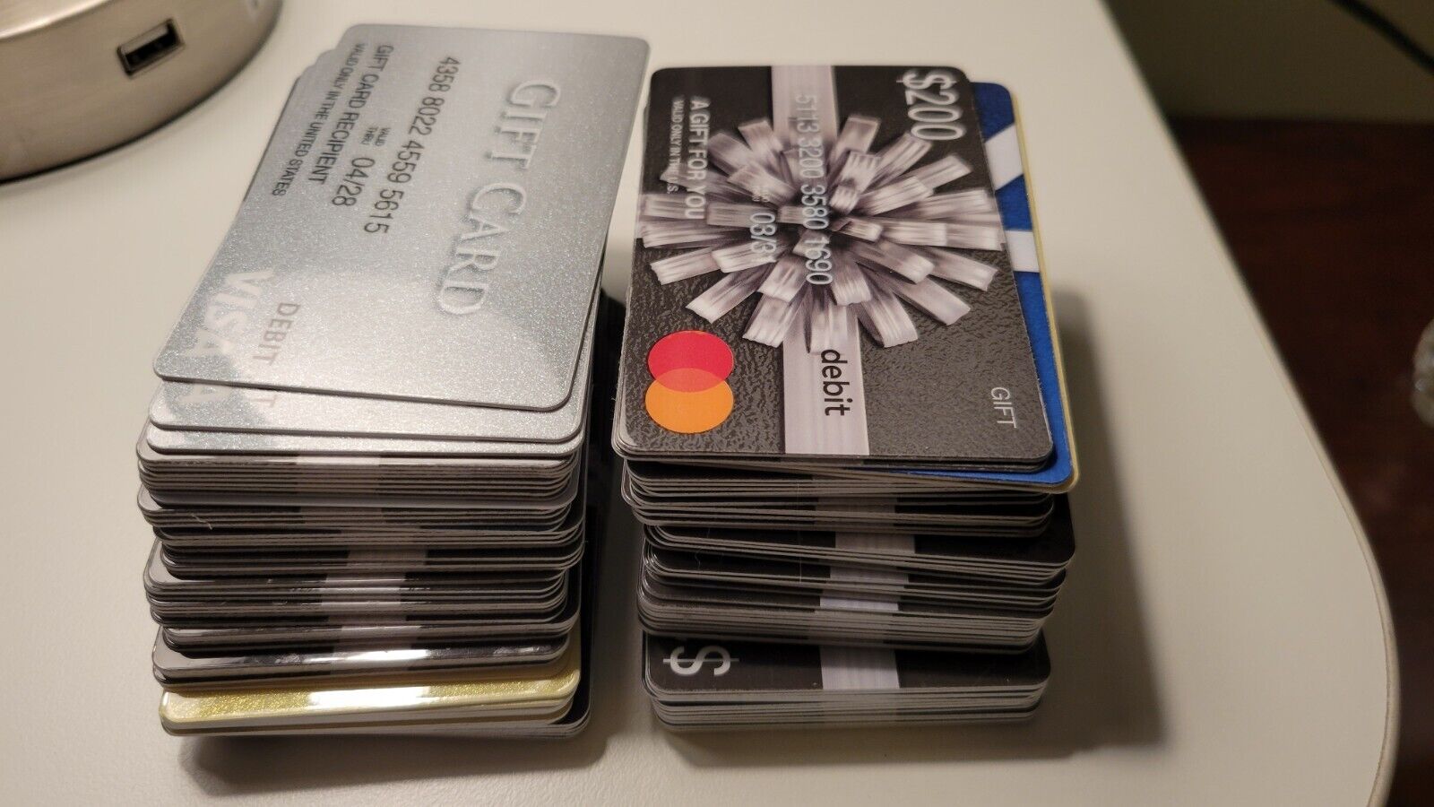 Lot Of 48 MC Debit Gift Cards (ZERO BALANCE) Bulk Empty No Value