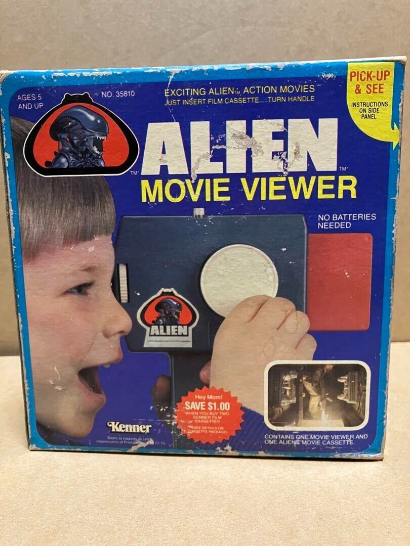 Vintage Rare 1979 Kenner Alien Movie Viewer Box Exciting Alien Action Movies