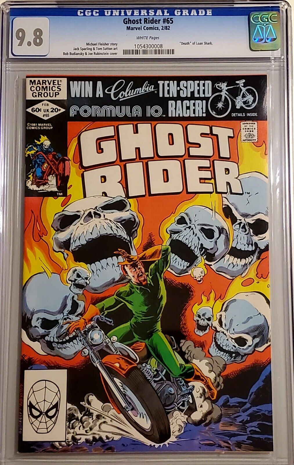 Ghost Rider #65 CGC 9.8 White Pages Death of Loan Shark