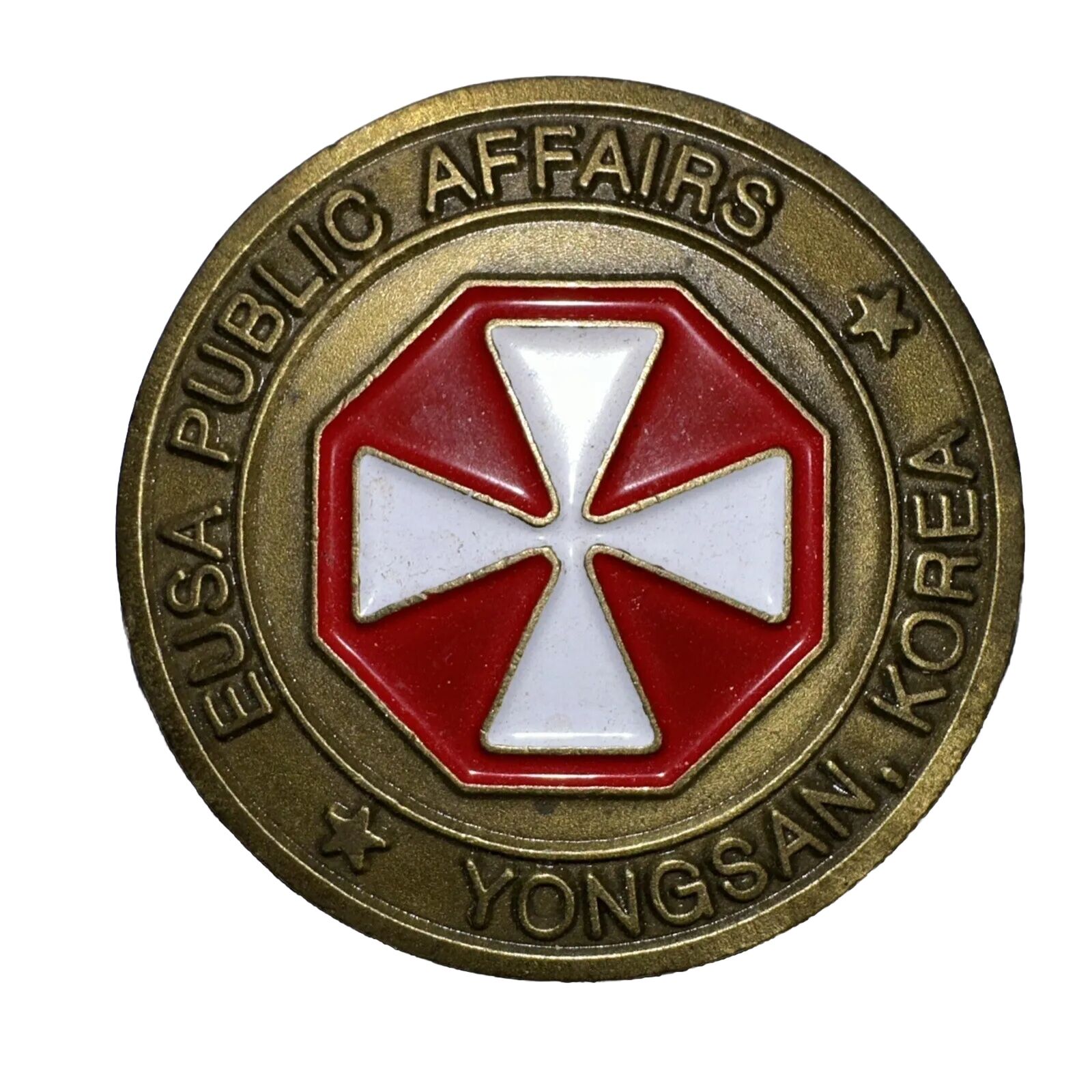 US Army EUSA Yongsan Korea Challenge Coin Chief Public Affairs USFK Eighth Army