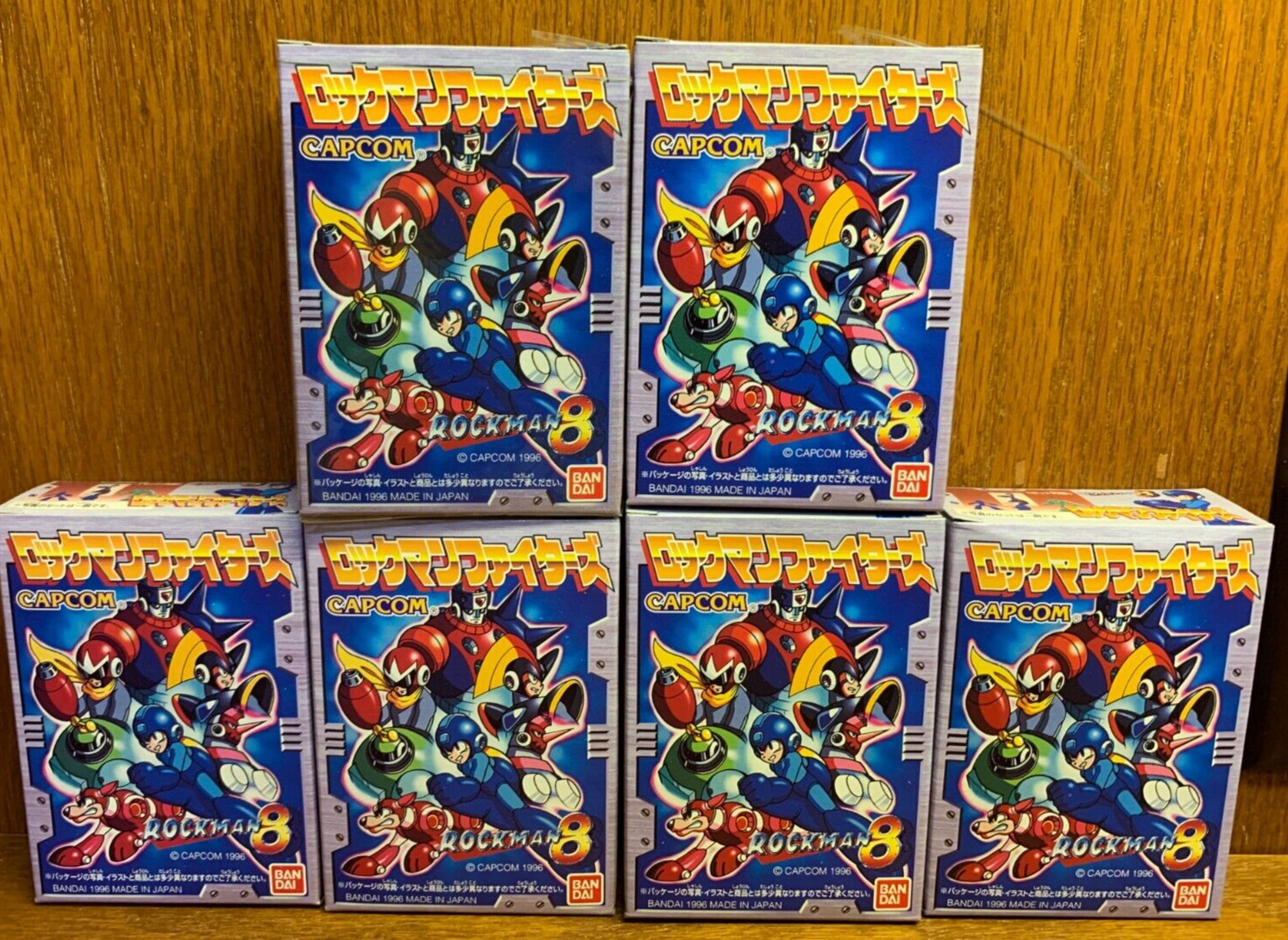 1996 Bandai Capcom Rockman 8 Mega Man Shokugan Toy PVC Set of 6