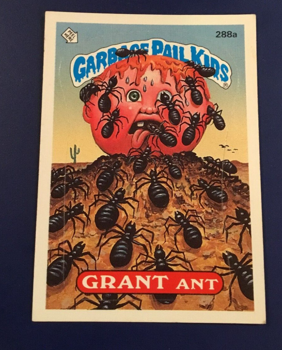 1986 Topps Garbage Pail Kids # 288a GRANT ANT Original Series 7 GPK EXT-MINT