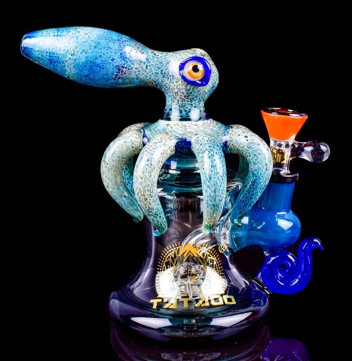 Tattoo Glass® THICK Colorful Showerhead Bong ALIEN Glass Water Pipe HOOKAH *USA*