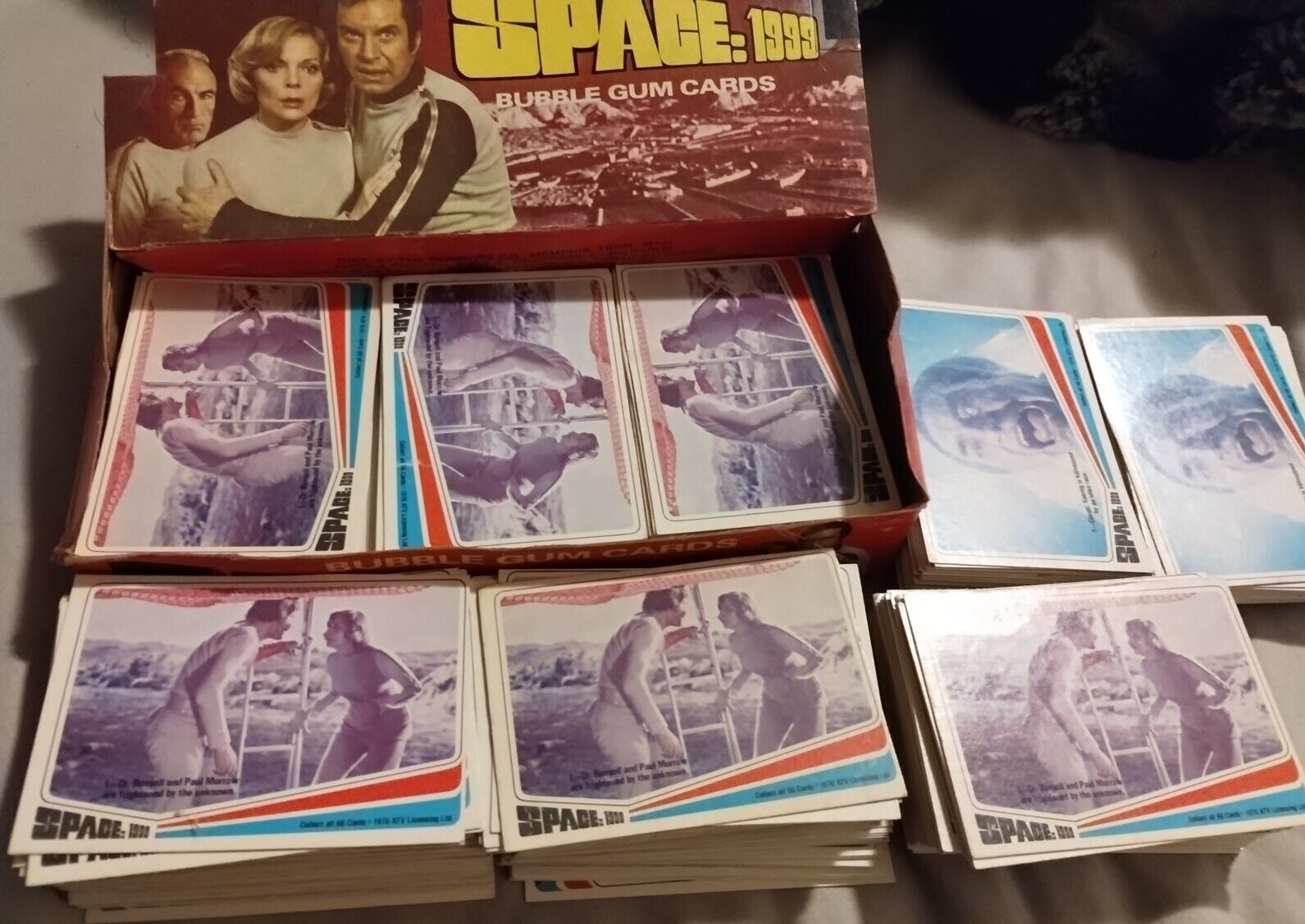 1976 Donruss Space 1999 Trading Cards Lot of 5 Sets 1-66 & Box + 3 Near Complete