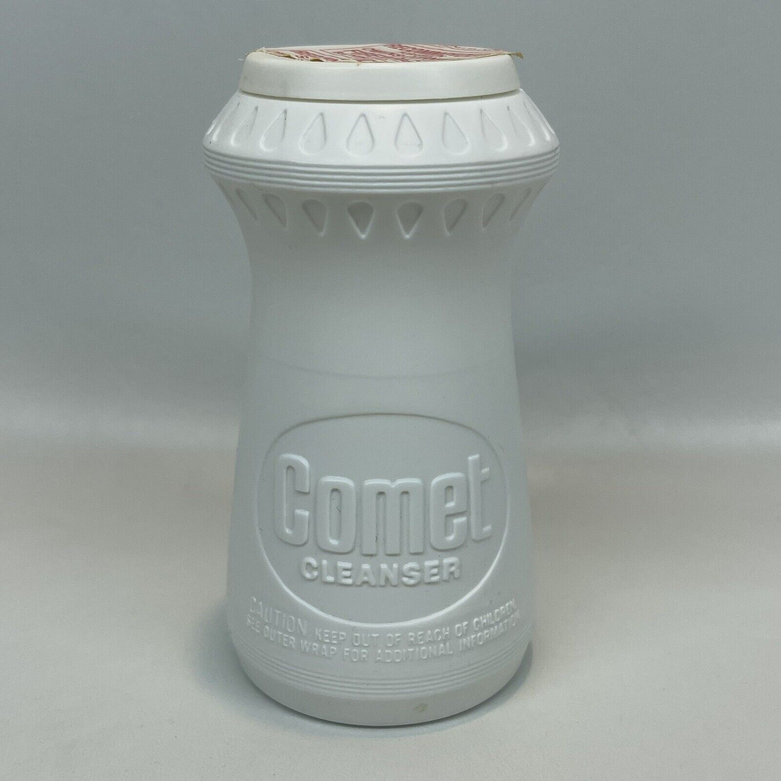 Vintage Comet Cleanser White Plastic 6 Ounce Container Full Sealed
