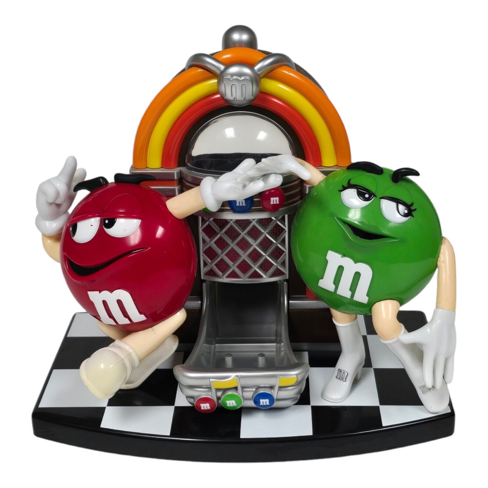 M&M Mars Rock N Roll Jukebox Candy Dispenser 50s Music Inspired Americana Decor