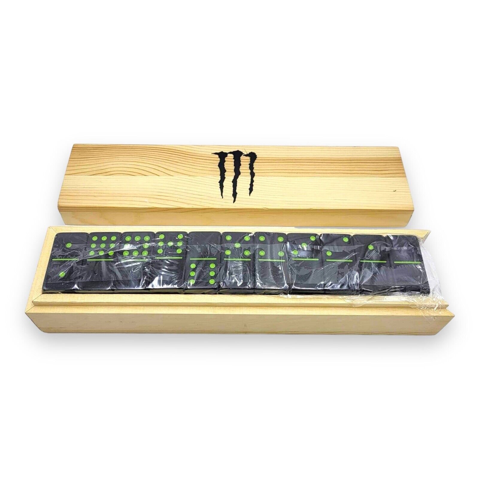 Monster Energy Promotional Dominoes Set Double 9 New Open Box Collectible READ
