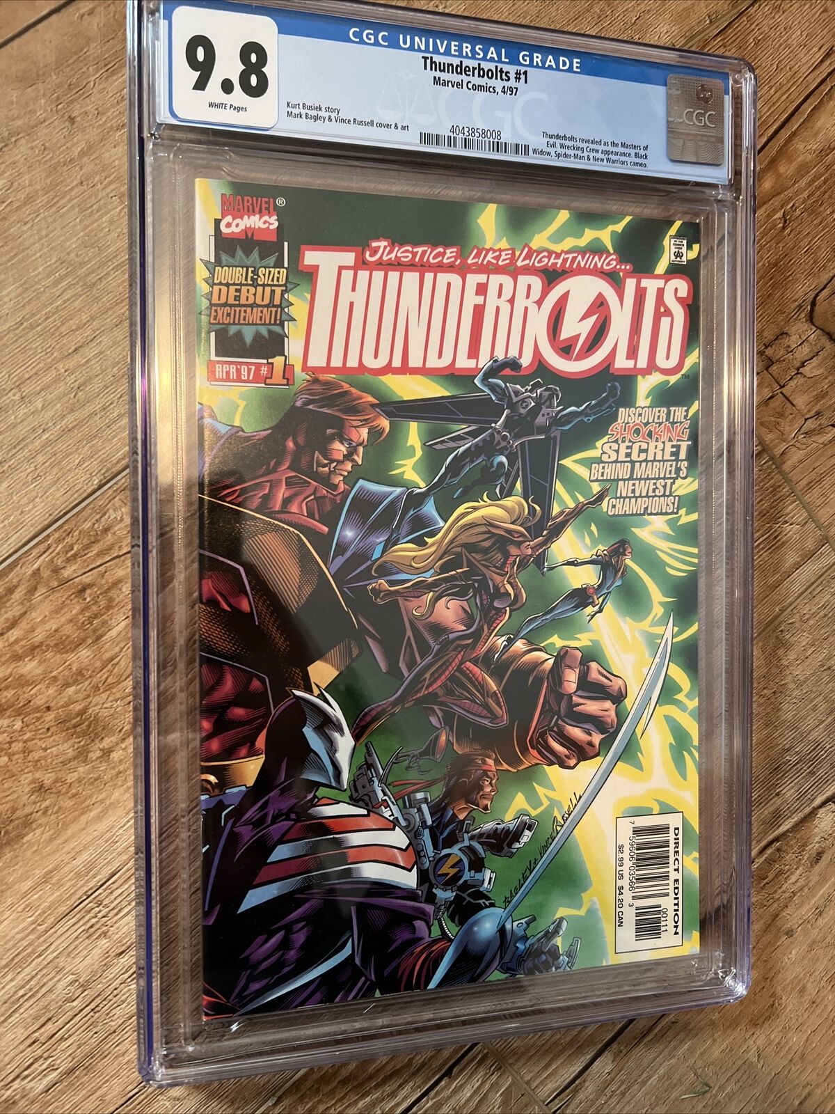 Thunderbolts #1 CGC 9.8 HIGH GRADE Marvel Comic KEY Revealed as Masters of Evil