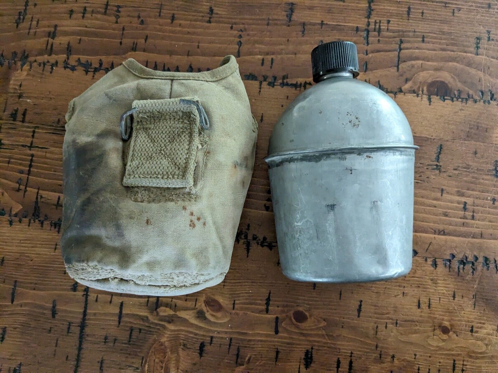 1943 U.S. Swanson Military Canteen w/   Cover.  C1