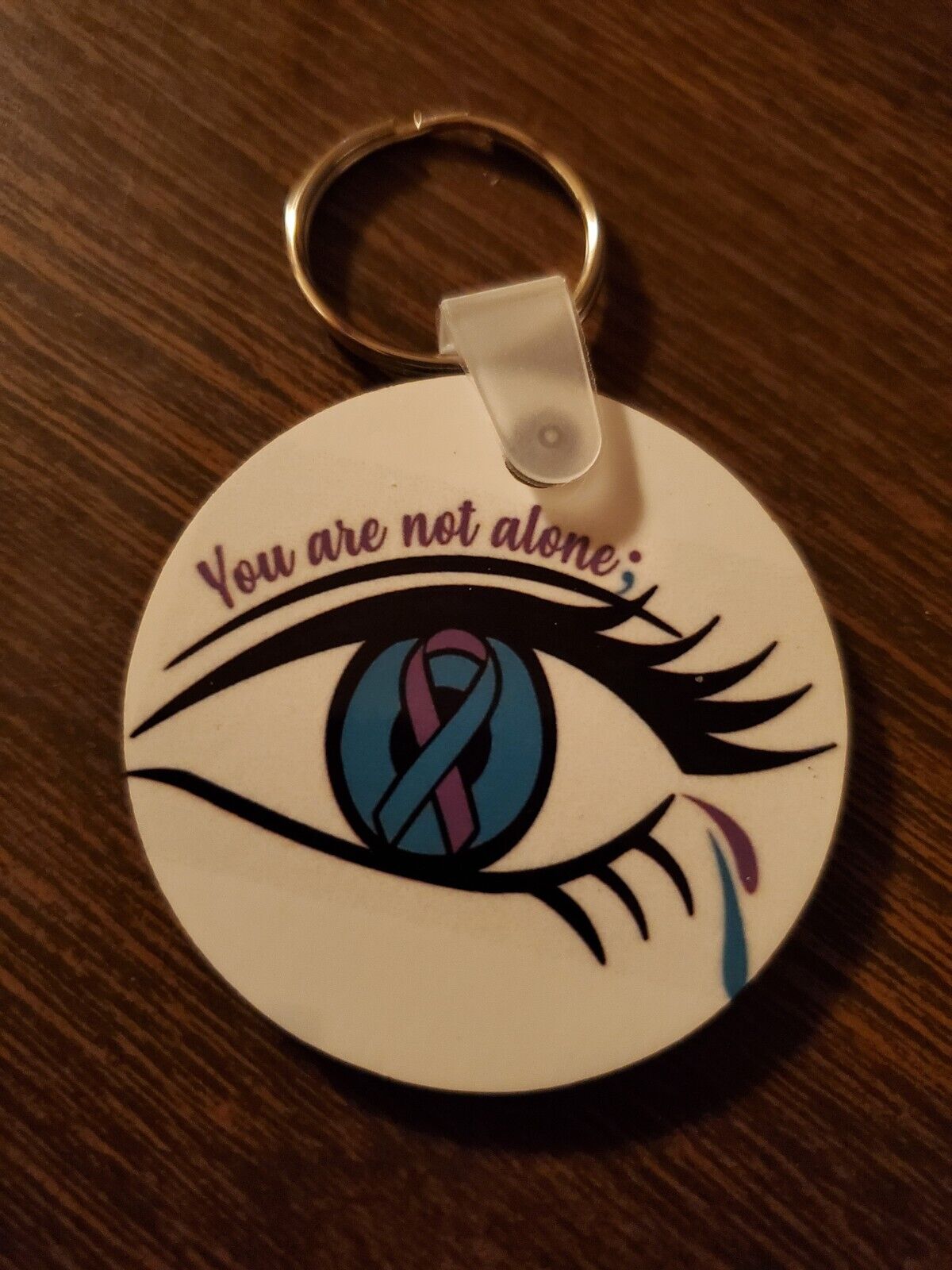 Suicide Awareness Keychain.  You Are Not Alone