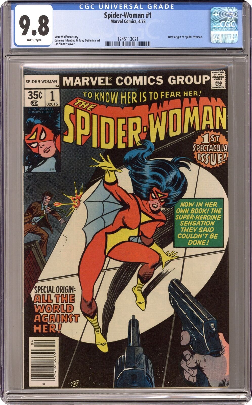 Spider-Woman #1 CGC 9.8 1978 Marvel 1245113021