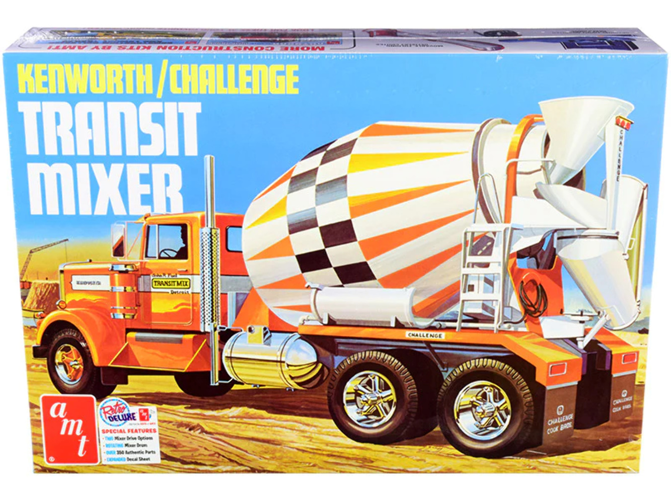 Skill 3 Model Kit Kenworth / Challenge Transit Cement Mixer Truck 1/25 Scale Mod