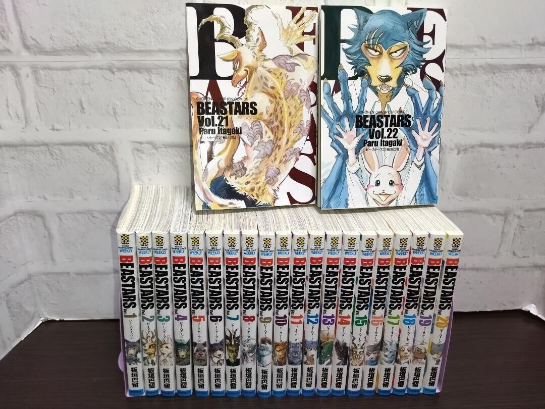 BEASTARS Vol.1-22 Complete Comics set Manga Paru Itagaki Japanese Language Used