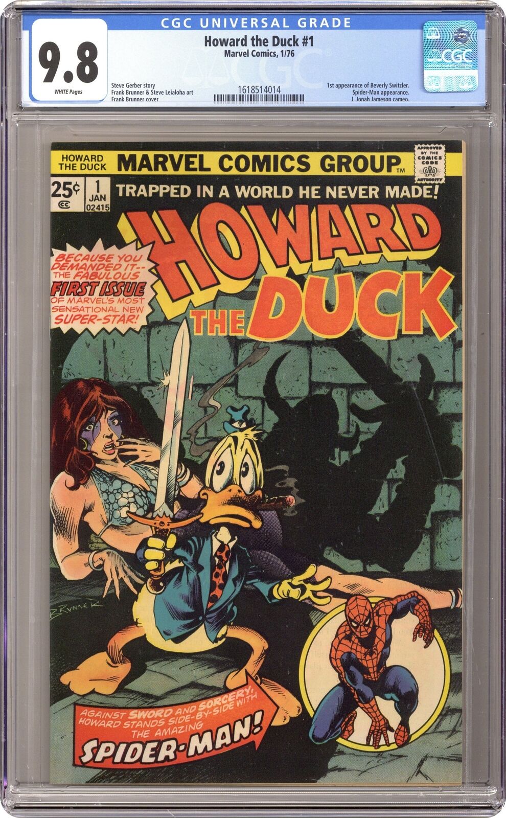 Howard the Duck #1 CGC 9.8 1976 1618514014