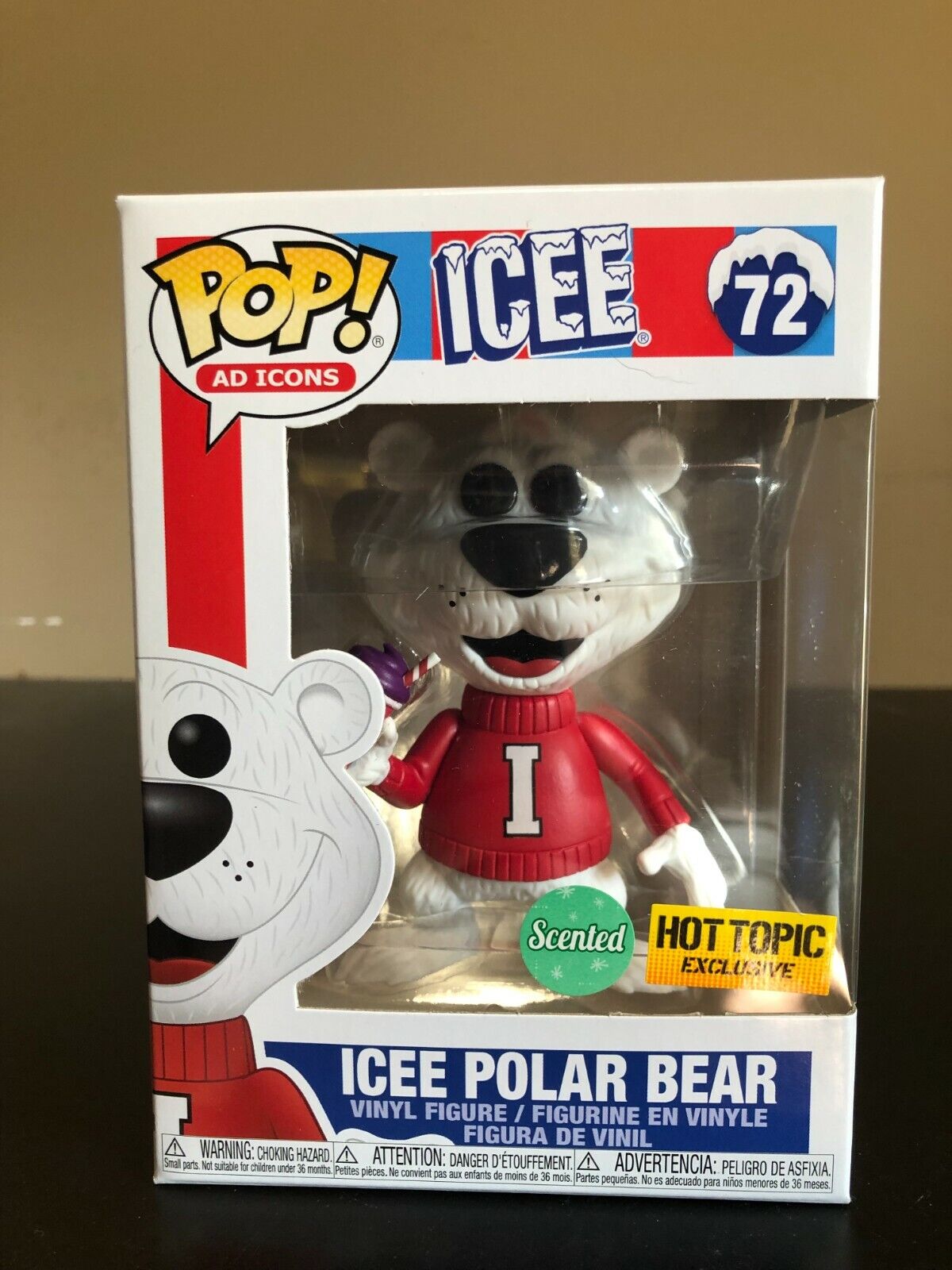 FUNKO POP Ad Icons Icee Polar Bear #72 (Hot Topic Exclusive, Grape Scented)