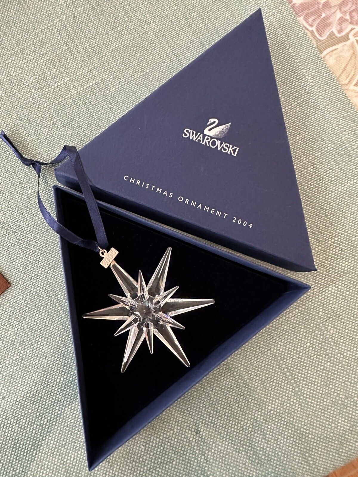 Swarovski Crystal Star Rockefeller 2005 Christmas Ornament