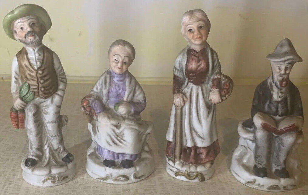 VINTAGE Fiba Ceramic Porcelain Figurines (4)