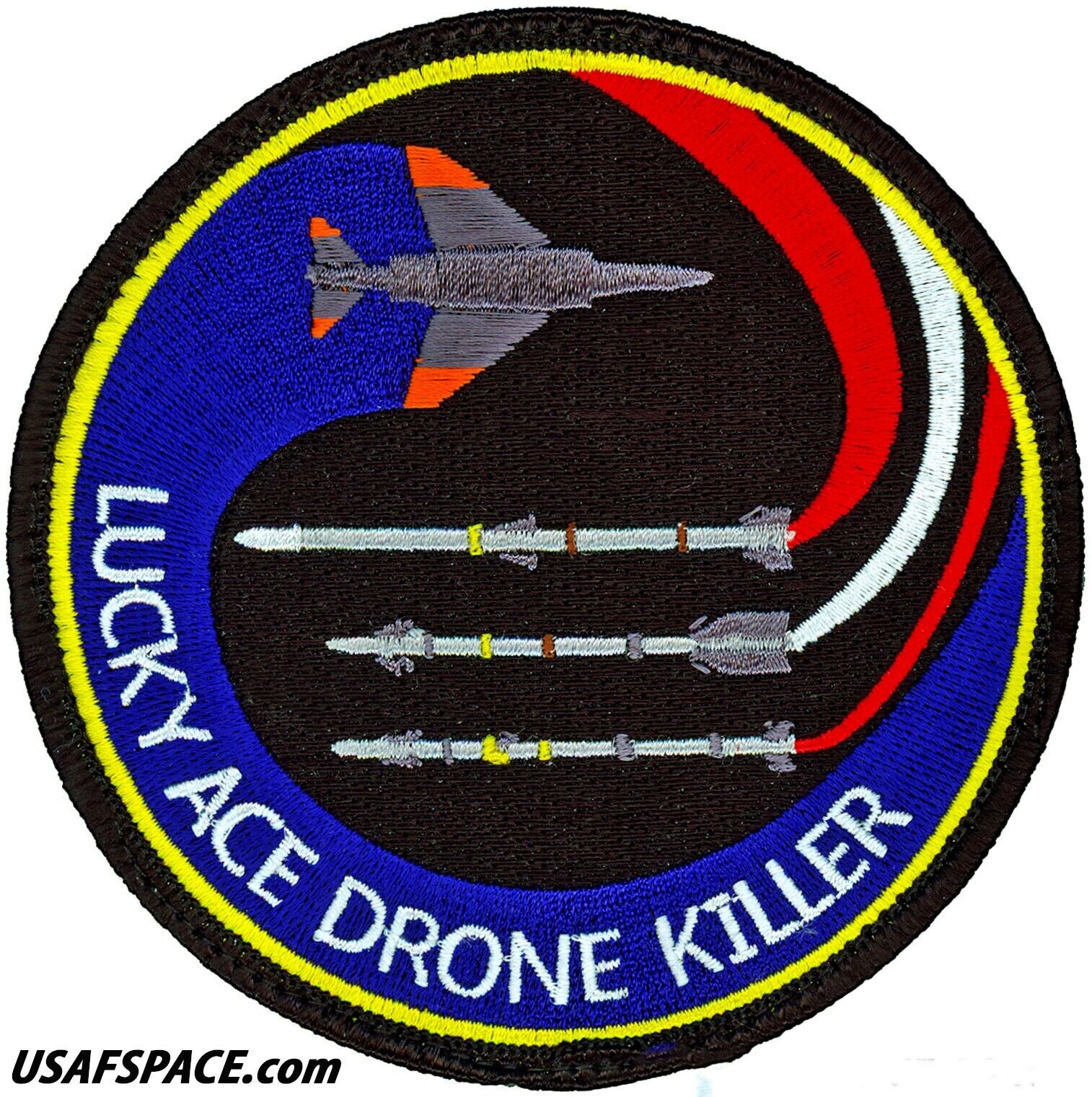 USAF 83rd FIGHTER WEAPONS SQ - LUCKY ACE DRONE KILLER -ORIGINAL AIR FORCE PATCH 