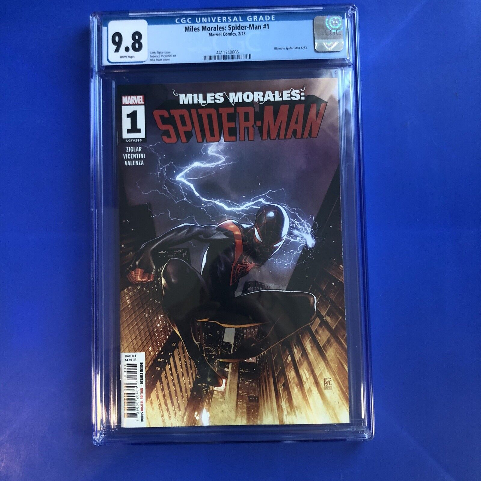 Miles Morales Spider-Man #1 CGC 9.8 1st PRINT Main A 1st APPEARANCE RABBLE 2023