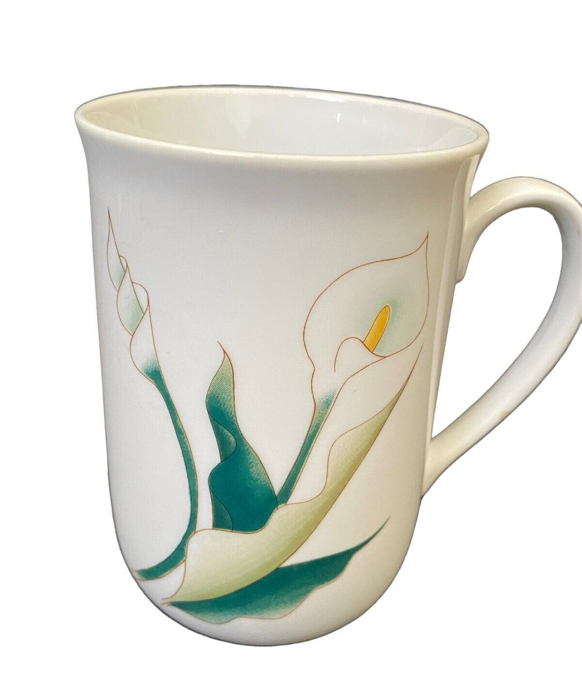 Natures Gold Vintage Korea Floral 8 oz Coffee/Tea Mug Calla Lily