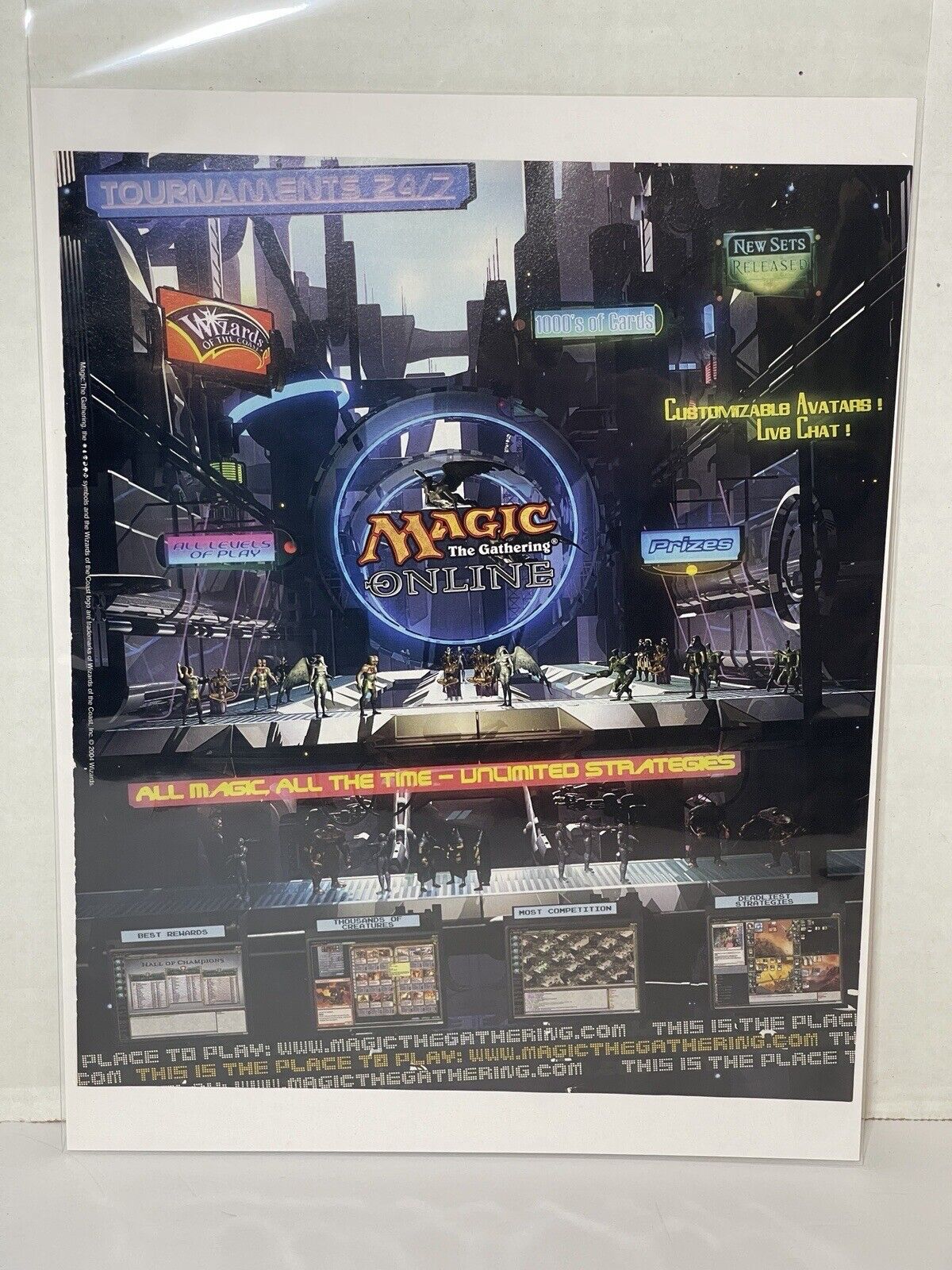 2004 Magic: The Gathering Online Print Ad/Poster Official Cards Game Promo Art