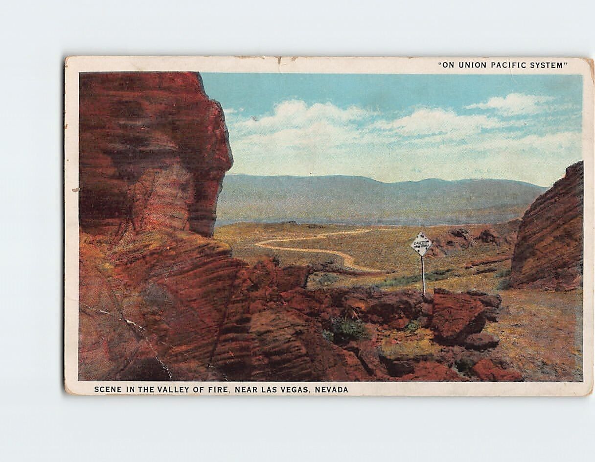Postcard Scene In The Valley Of Fire, Moapa Valley, Nevada
