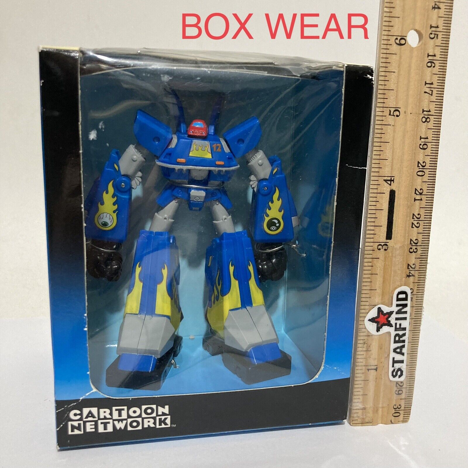 MEGAS XLR Blue Robot #12 Car Figurine Figure CARTOON NETWORK Toy READ⭐️RARE See