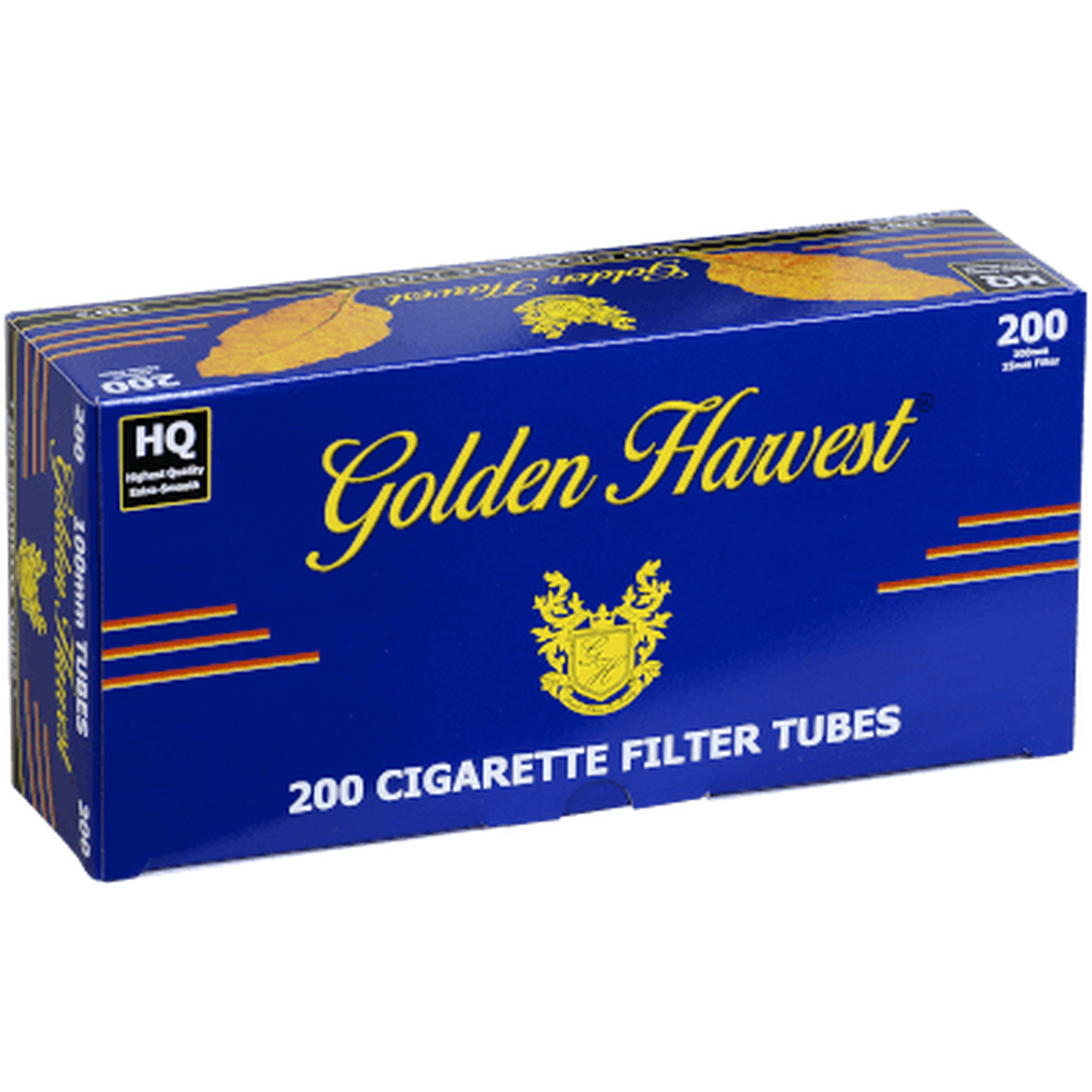 Golden Harvest BLUE 100mm Cigarette Tubes 200 Count Per Box (50-Boxes)