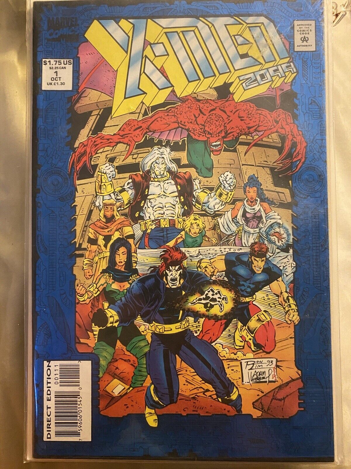 X-Men 2099 #1 1993 Marvel Comics NM Blue Foil Cover 1st Appearance X-Men 2099