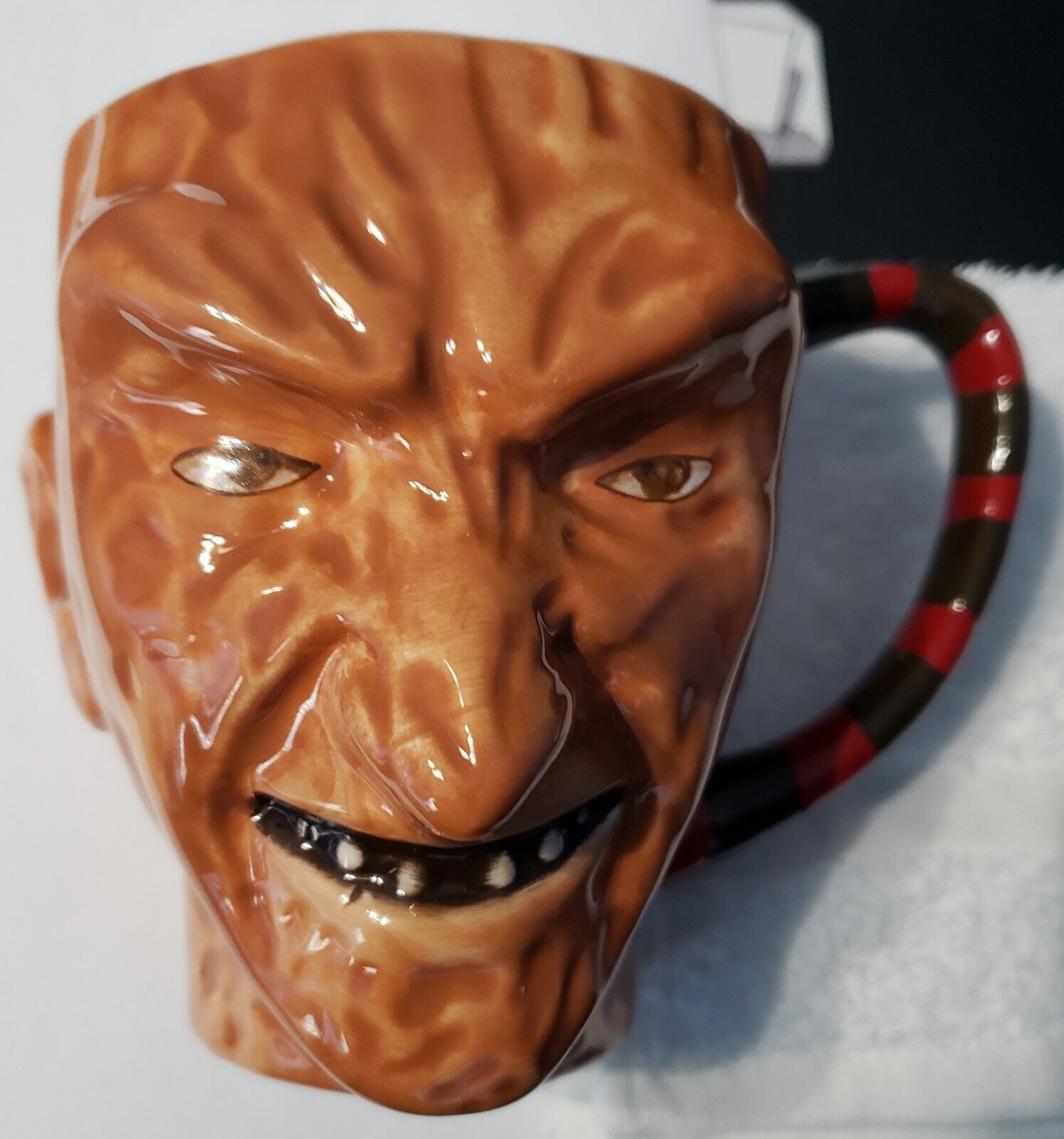 Nightmare on Elm Street Freddy Krueger 3D Head Coffee Mug Cup Horror 20 oz