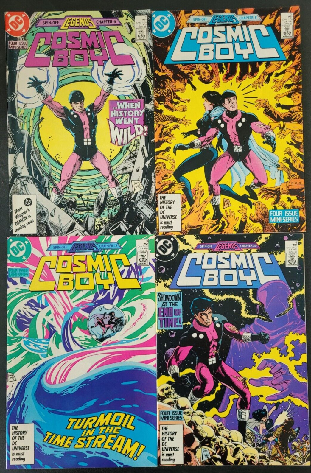COSMIC BOY #1-4 (1986) DC COMICS LEGENDS SPIN-OFF FULL COMPLETE SERIES