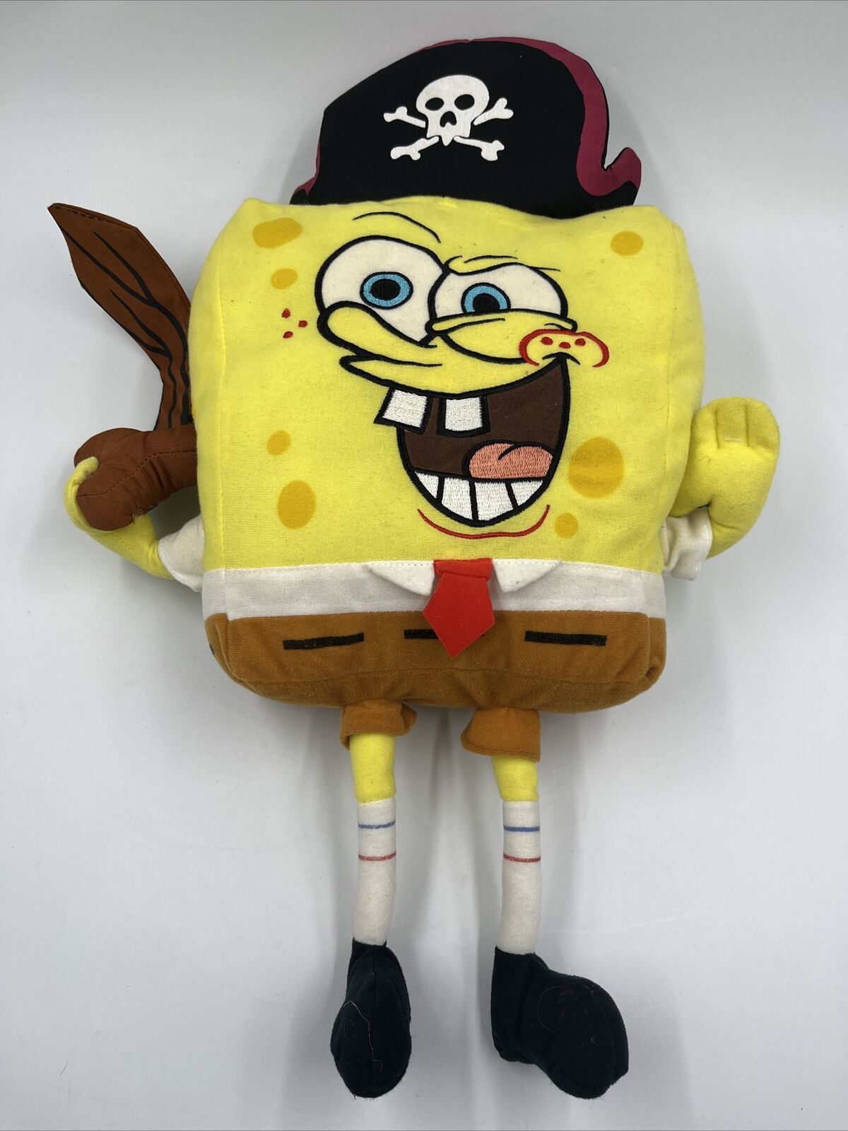 Vintage Nanco 2003 Pirate SpongeBob SquarePants Plush Toy Viacom Nick 22 in Tall