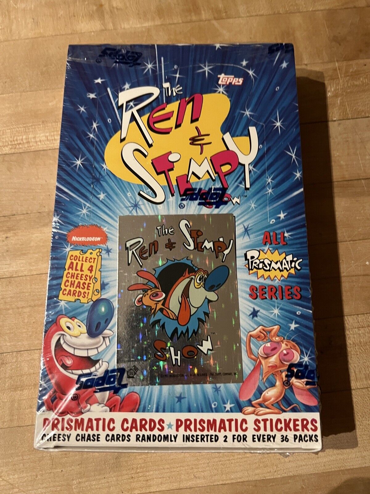 1993 TOPPS Ren & Stimpy Show Unopened Box factory sealed Prismatic