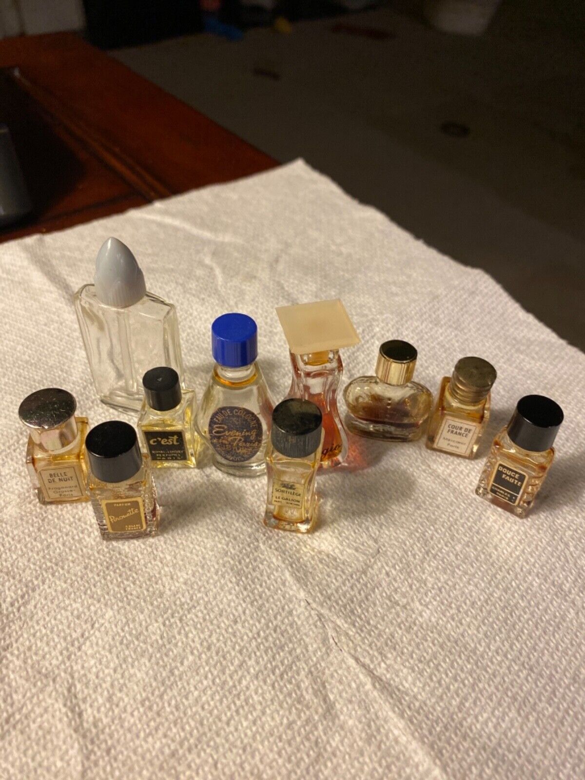 Lot of 10 Truly Vintage Empty Micro Mini & Mini Perfume Bottles