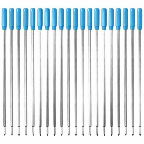 20Pcs L:4.5 In Ballpoint Pen Refills for Cross Pens,Medium Point,Black/Blue Ink