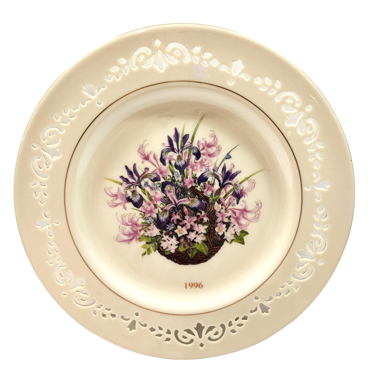 Vintage 1996 Lenox Limited Ed Colonial Bouquet Massachusetts 2nd Colony Plate
