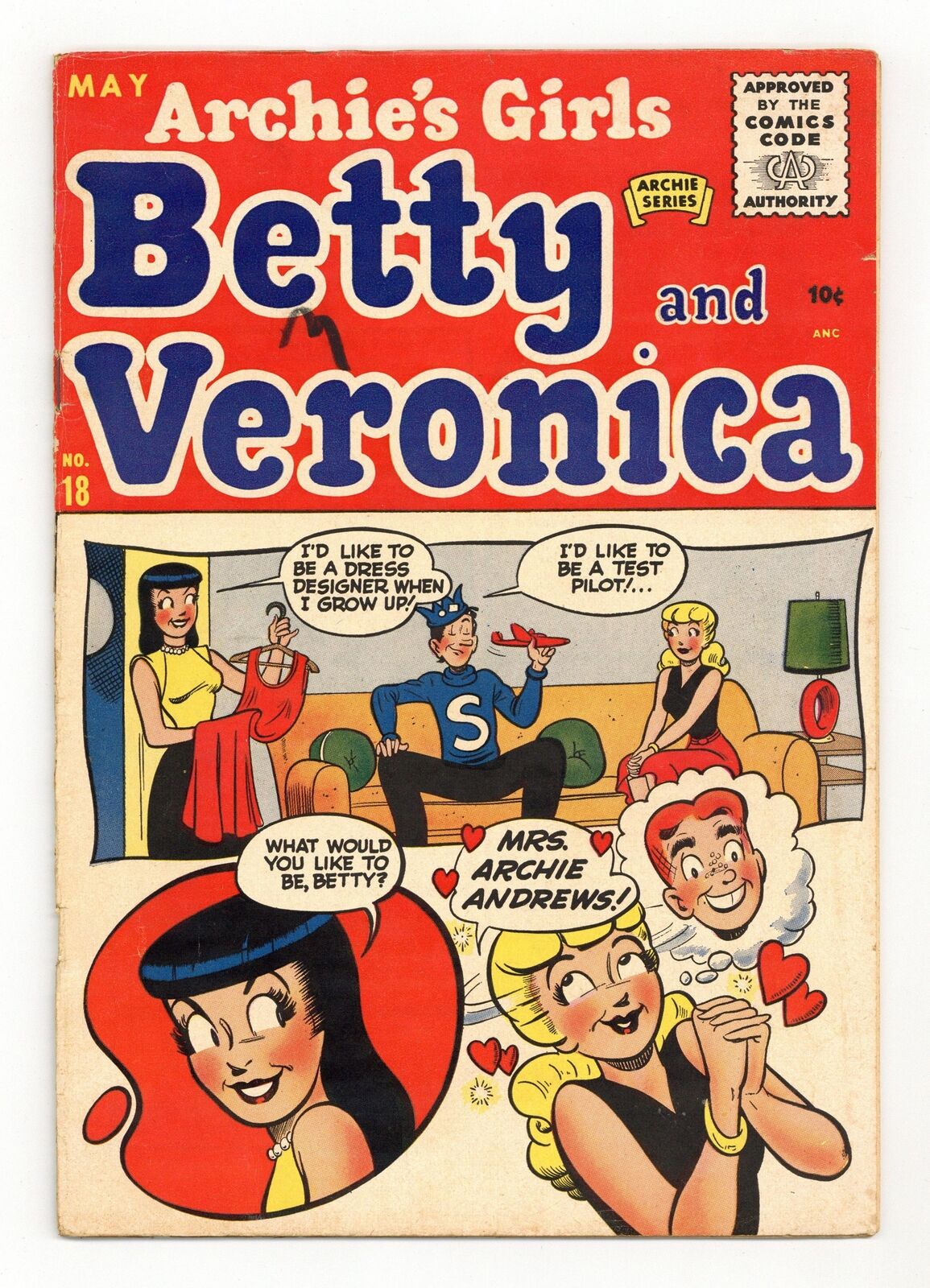 Archie\'s Girls Betty and Veronica #18 GD/VG 3.0 1954