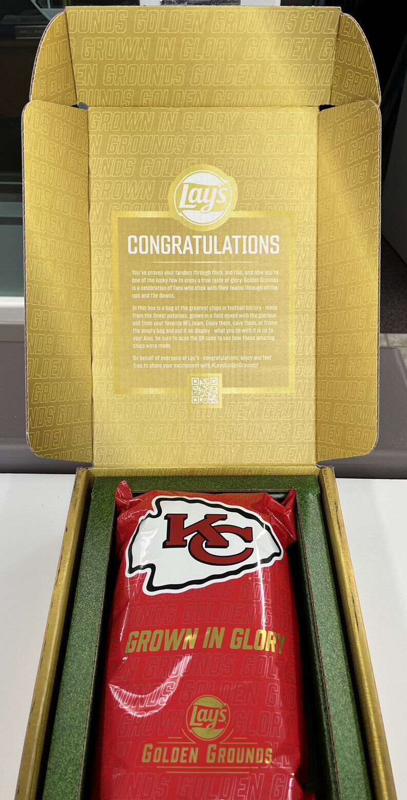 KANSAS CITY CHIEFS - Lay's Golden Grounds Limited Edition Collectors Bag NFL