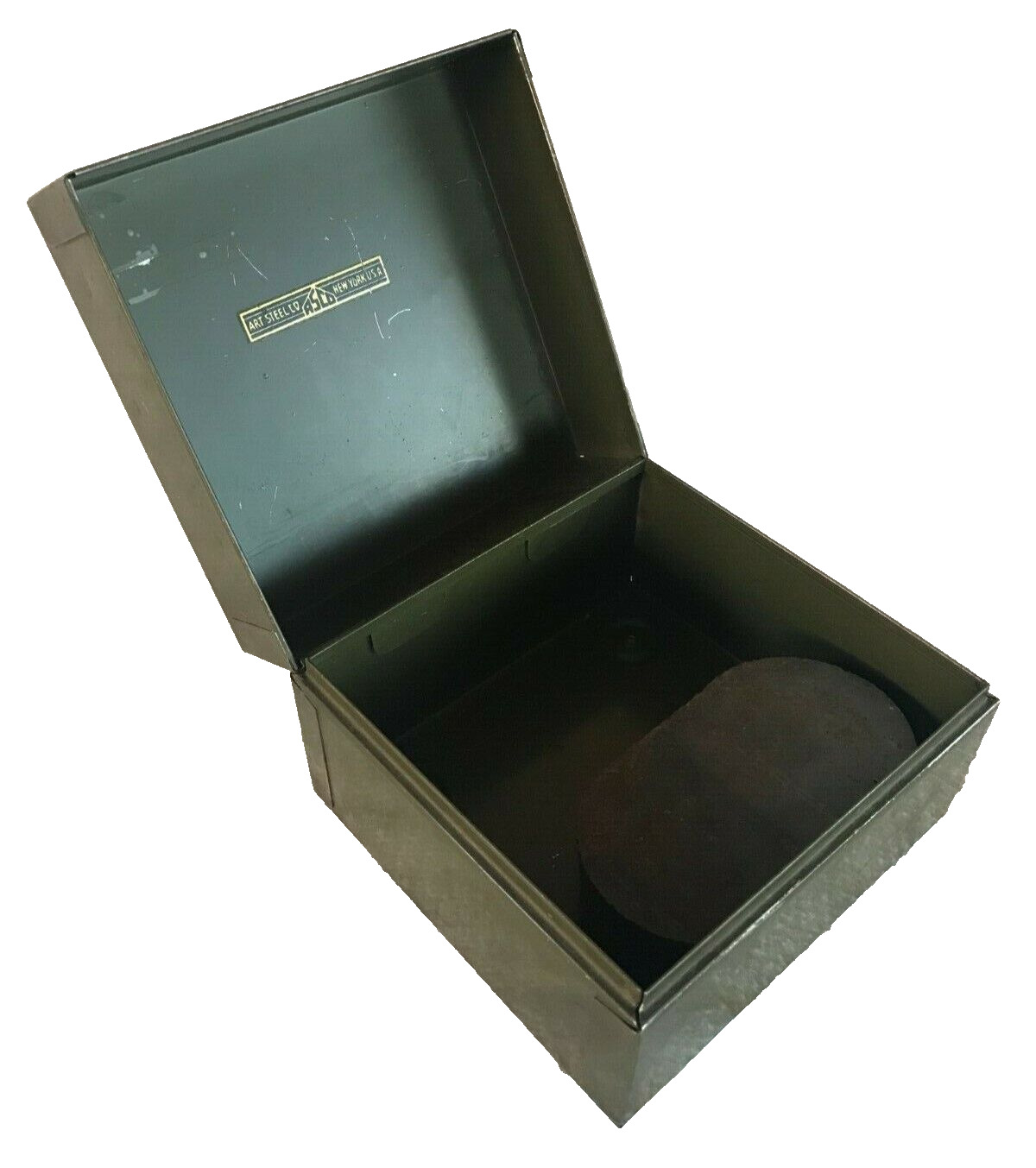 ASCO Art Steel Co Metal File Vintage /Storage/Cash Money Box