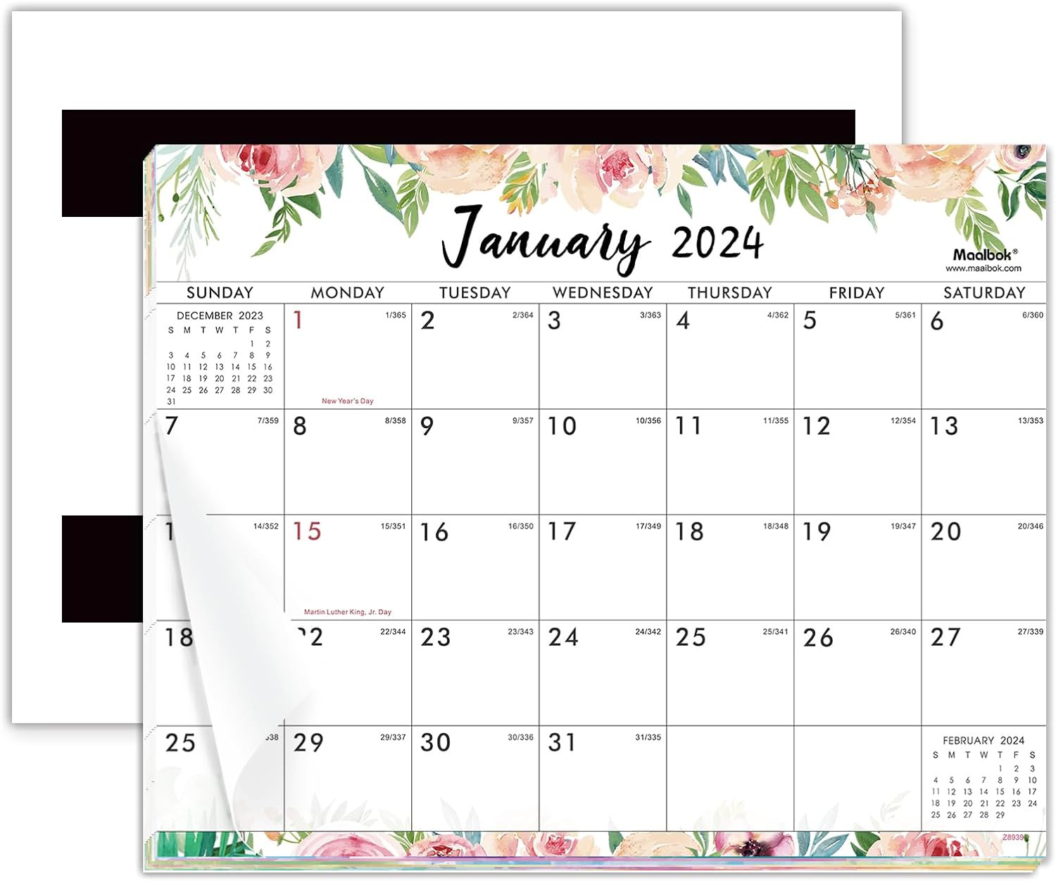Magnetic 2024 Calendar - Jan. 2024 to Dec.2024 Magnetic Fridge Monthly Calendar