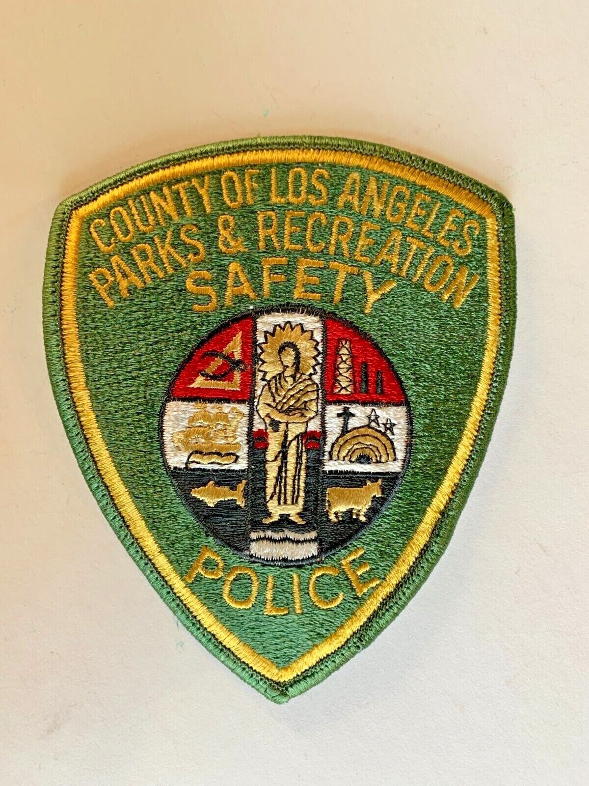 Vintage County of Los Angeles Parks & Recreation Safety Police Patch