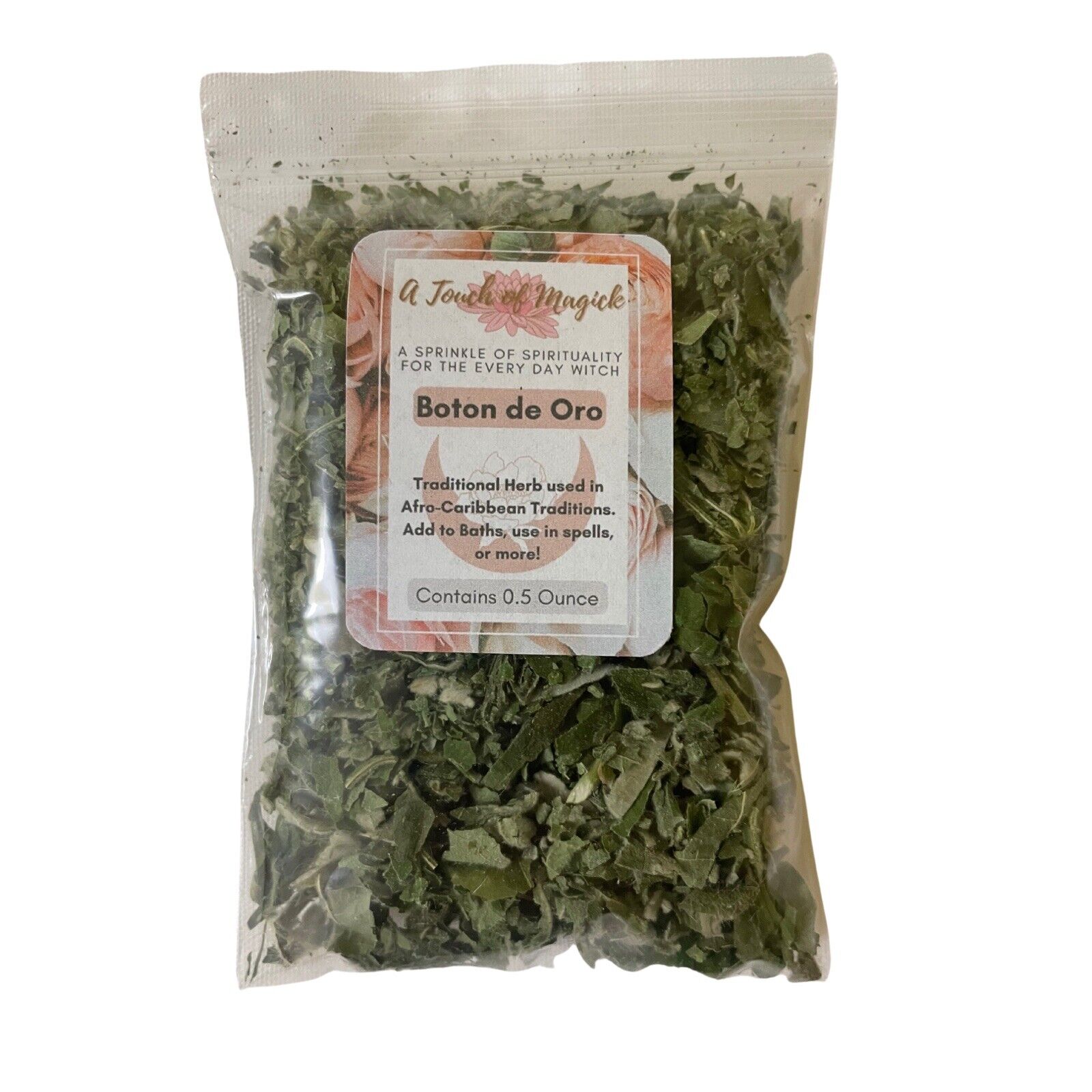 Boton De Oro Dried Herb for Prosperity and Spiritual Cleansing use