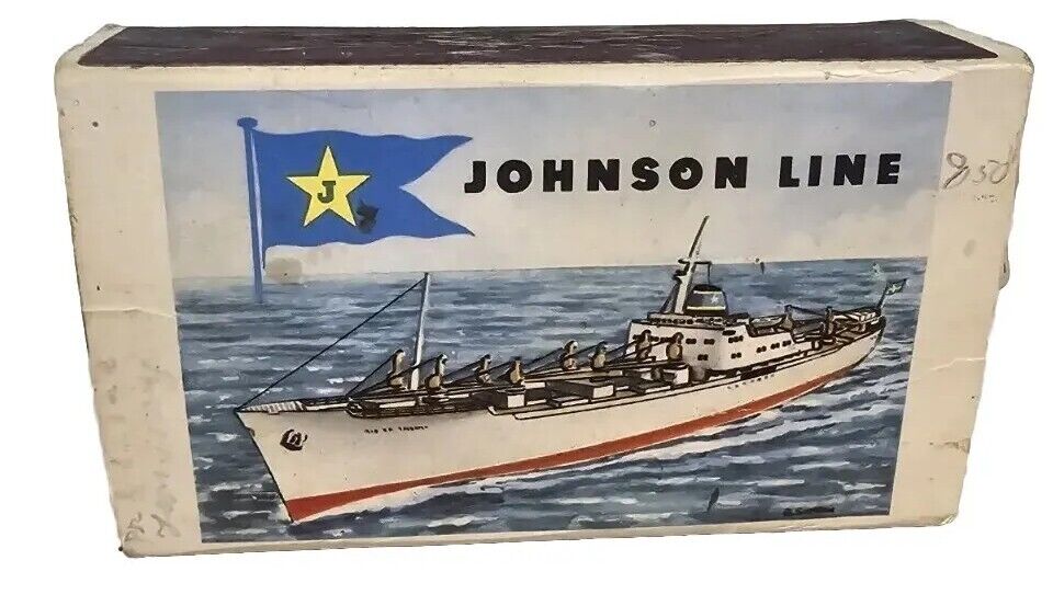 Johnson Line Freight And Passanger Services Sweden Box of Matches Vintage Read