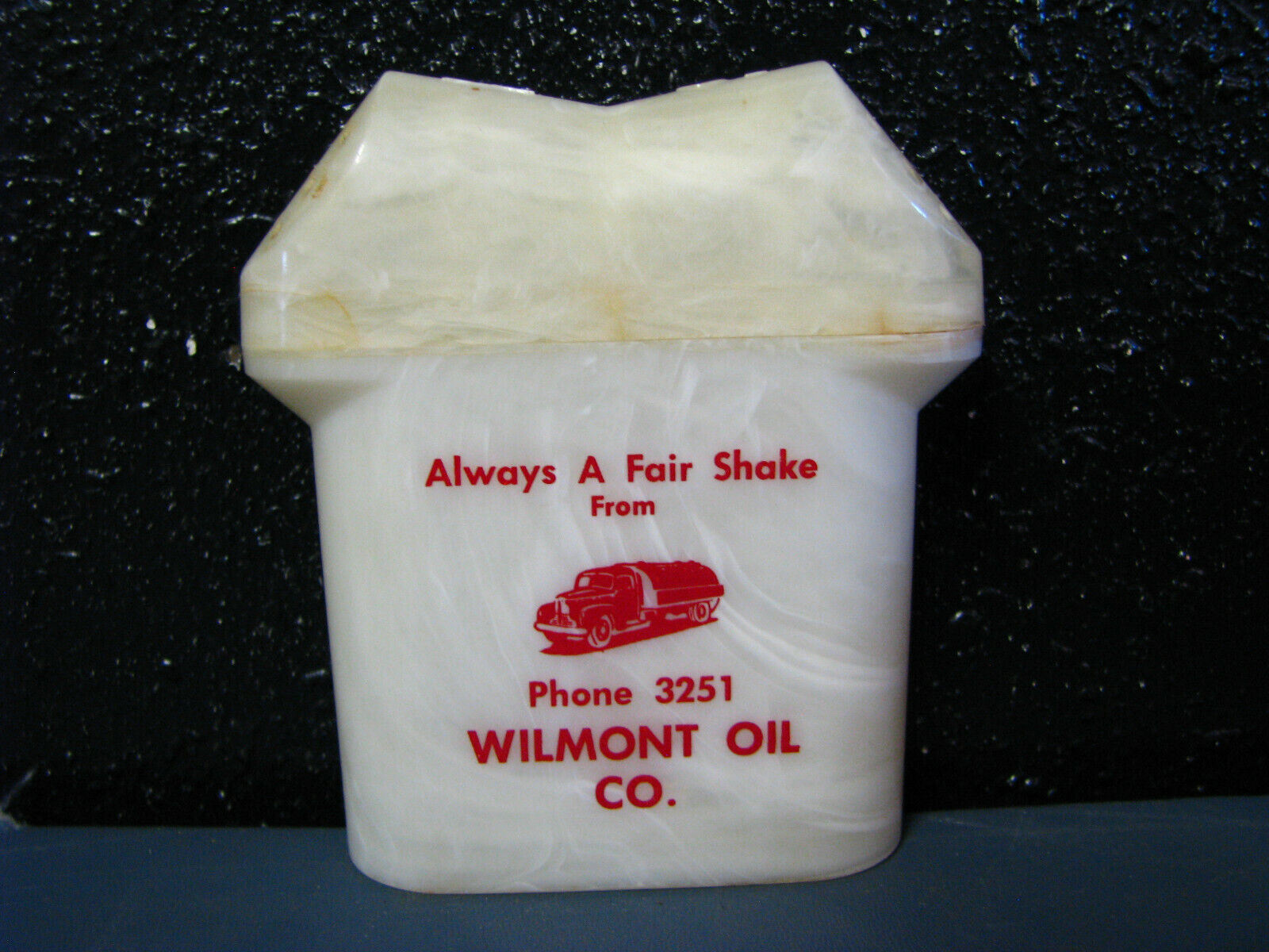 Vintage Wilmont Oil Company Wilmont Minnesota Minn MN Salt & Pepper Advertising