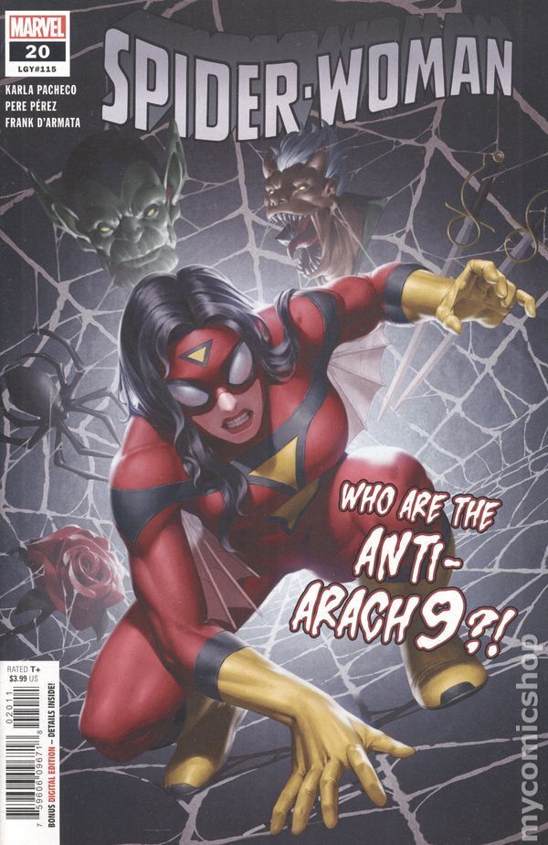 Spider-Woman #20A Yoon NM 2022 Stock Image