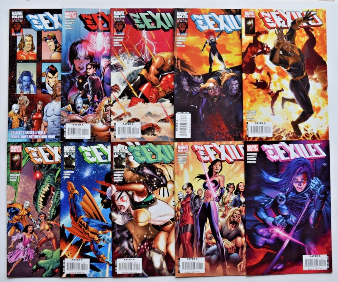 NEW EXILES (2008) 20 ISSUE COMPLETE SET #0-18 & ANNUAL 1  MARVEL COMICS