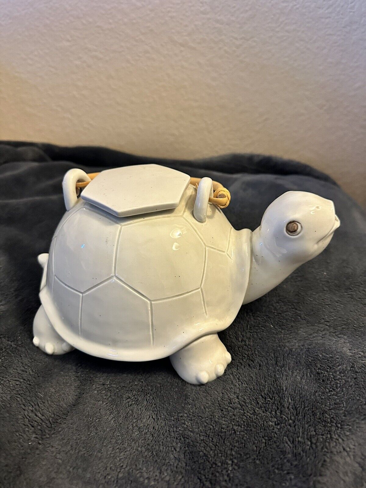 Vintage Omnibus Ceramic Turtle Teapot