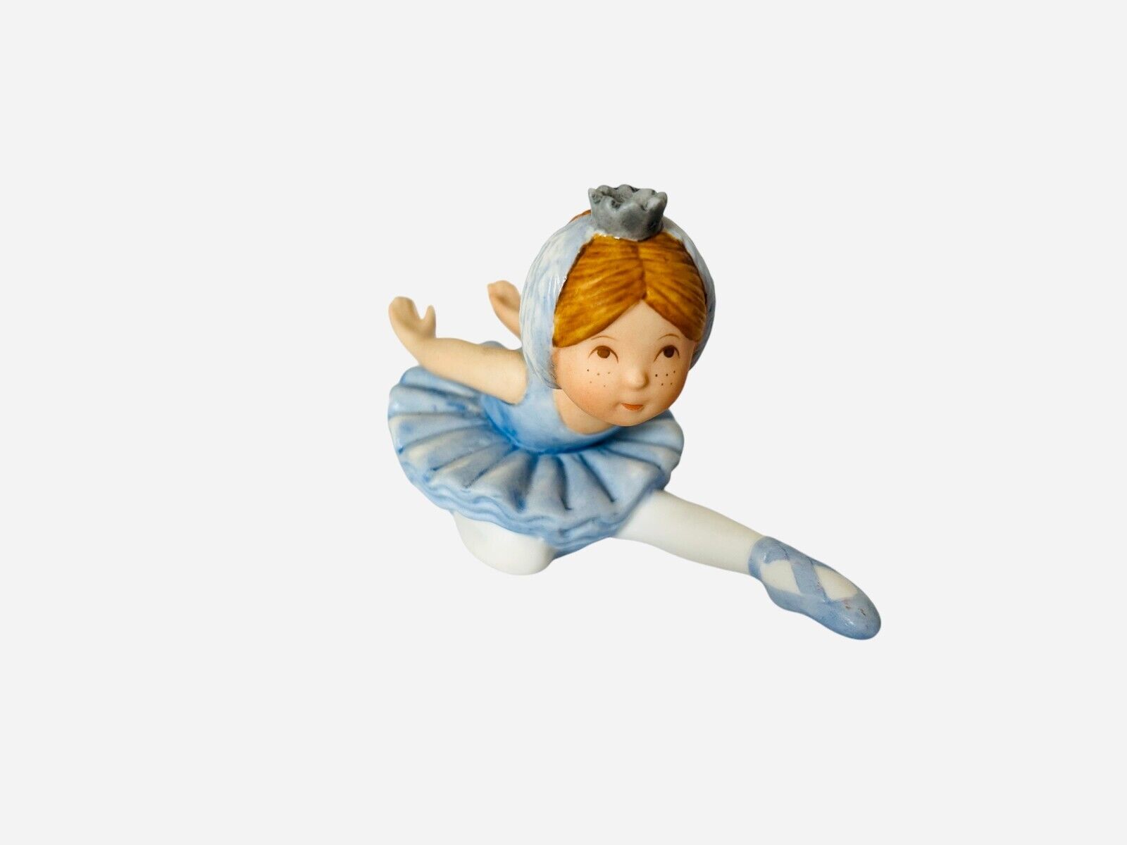 Vintage Holly Hobbie Swan Lake Blue Ballerina Figurine Series XIV 1985
